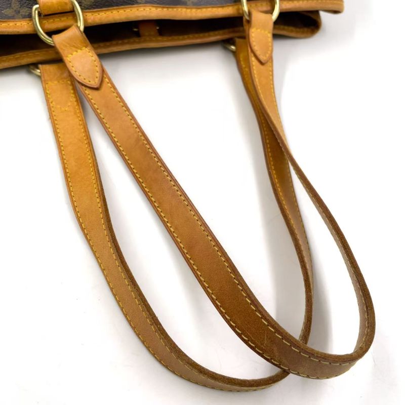 Louis Vuitton Batignolles Orizontal Monogram Leather × PVC Brown Shoulder Bag