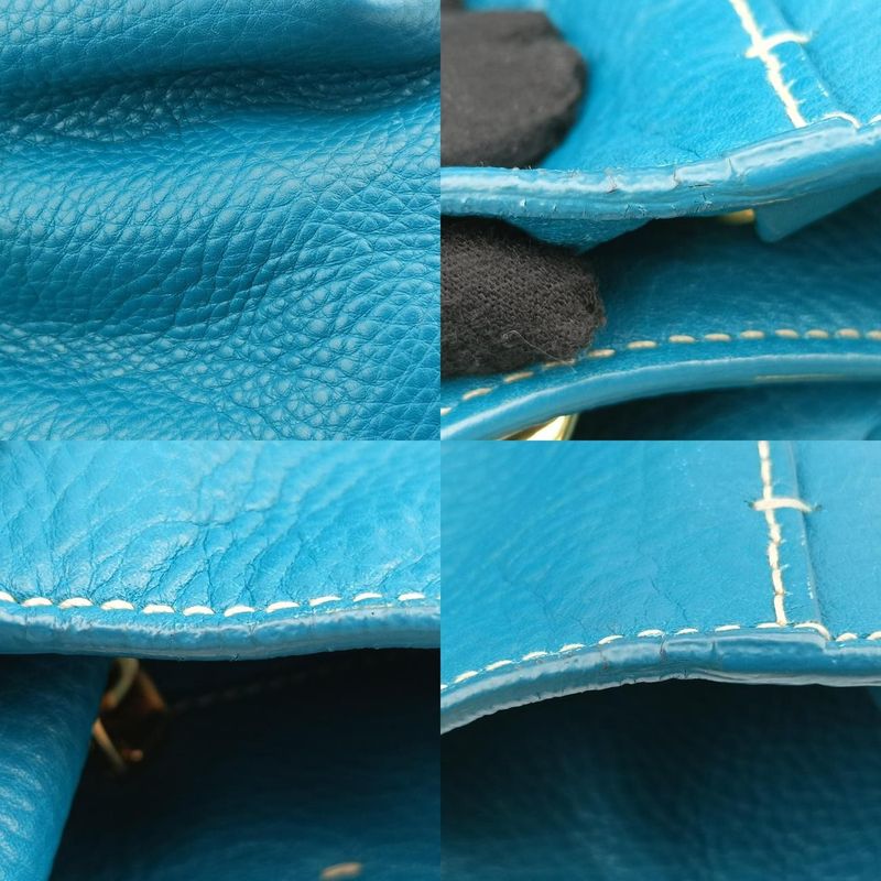 Prada Vitello Phoenix Green Leather Bn17137 8 219