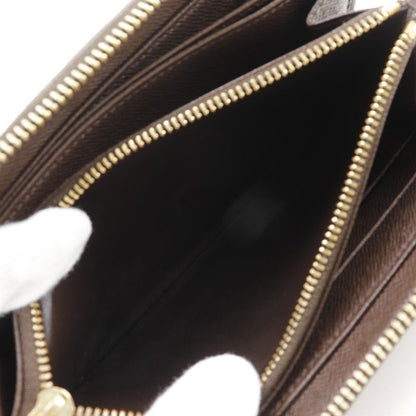 Louis Vuitton Zippy Wallet N60015 Damier Canvas Brown Ca0122 Unisex Long Wallet