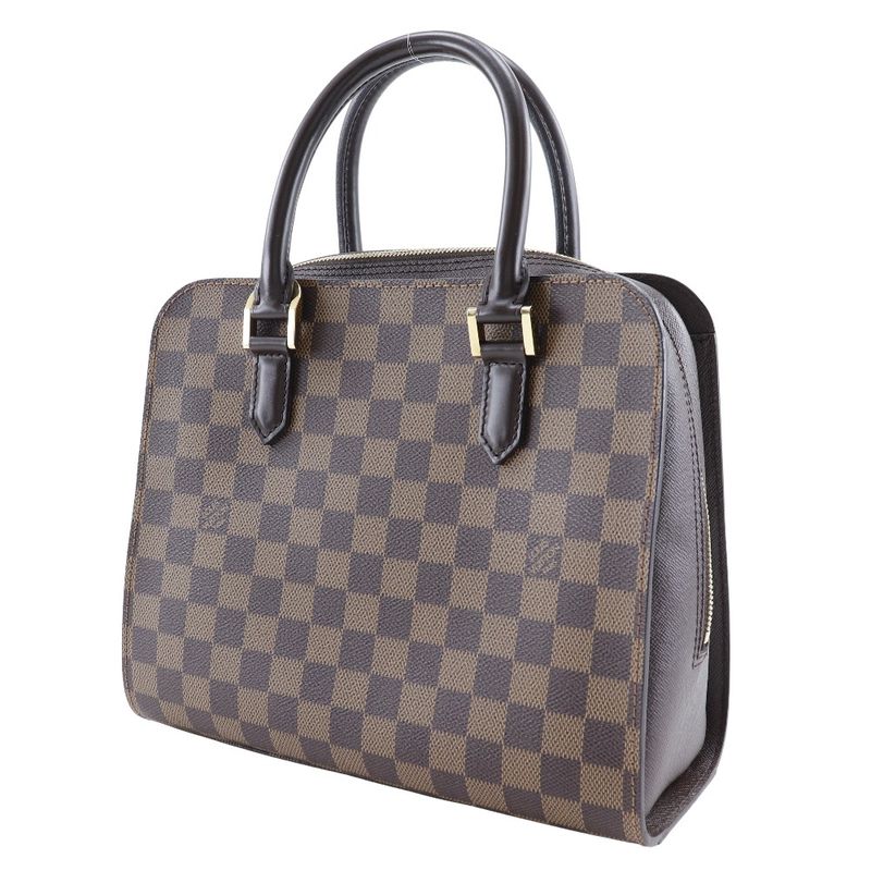 Louis Vuitton Triana N51155 Damier Canvas Brown Vi0023 Ladies Handbag