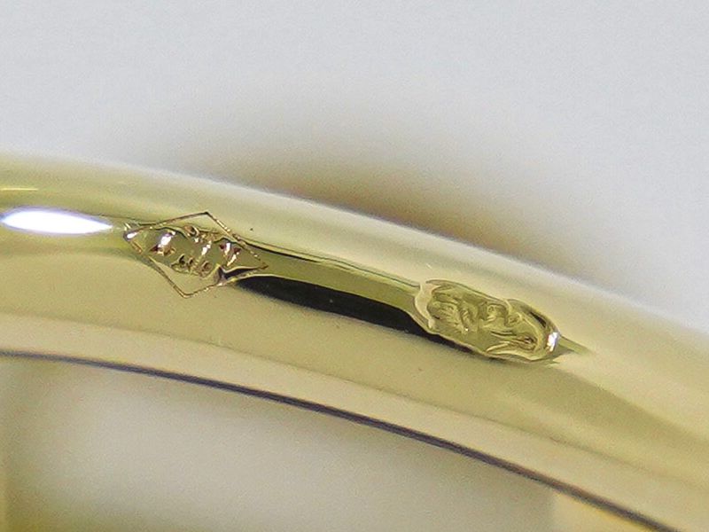 Authentic Louis Vuitton LV Petite Burg Fleur 750 YG Ring 49 9 Yellow Gold Viton