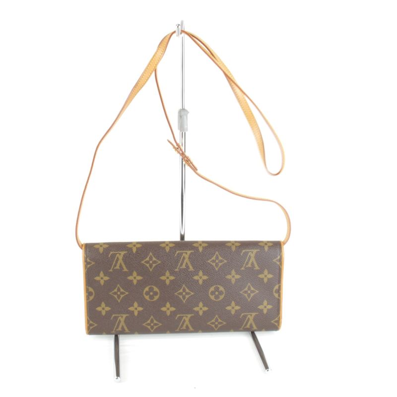 Louis Vuitton Pochette Twin GM M51852 Shoulder Bag Brown Monogram