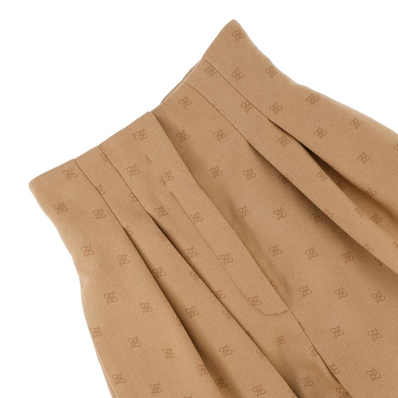 Fendi Pants FF Calligraphy Shorts 36