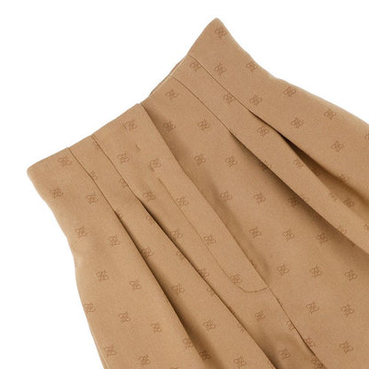 Fendi Pants FF Calligraphy Shorts 36