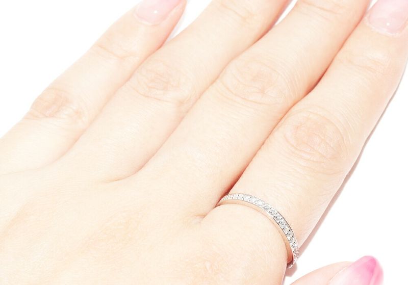 Chanel Pt950 Diamond 82P (082ct) Luband De Chanel Eternity Ring J10612