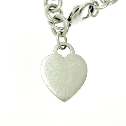 Tiffany & Co Tiffany & Co Silver Heart Tag Bracelet 33.7g 925 Engraved 408057