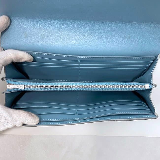 Celine Bifold Long Wallet Large Flap Multifunction