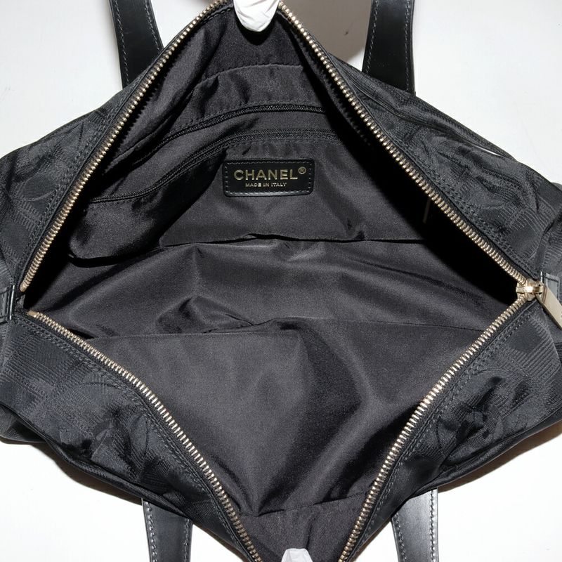 Chanel Handbag Boston Bag New Travel Line Mini Boston Nylon Calf Black A15828