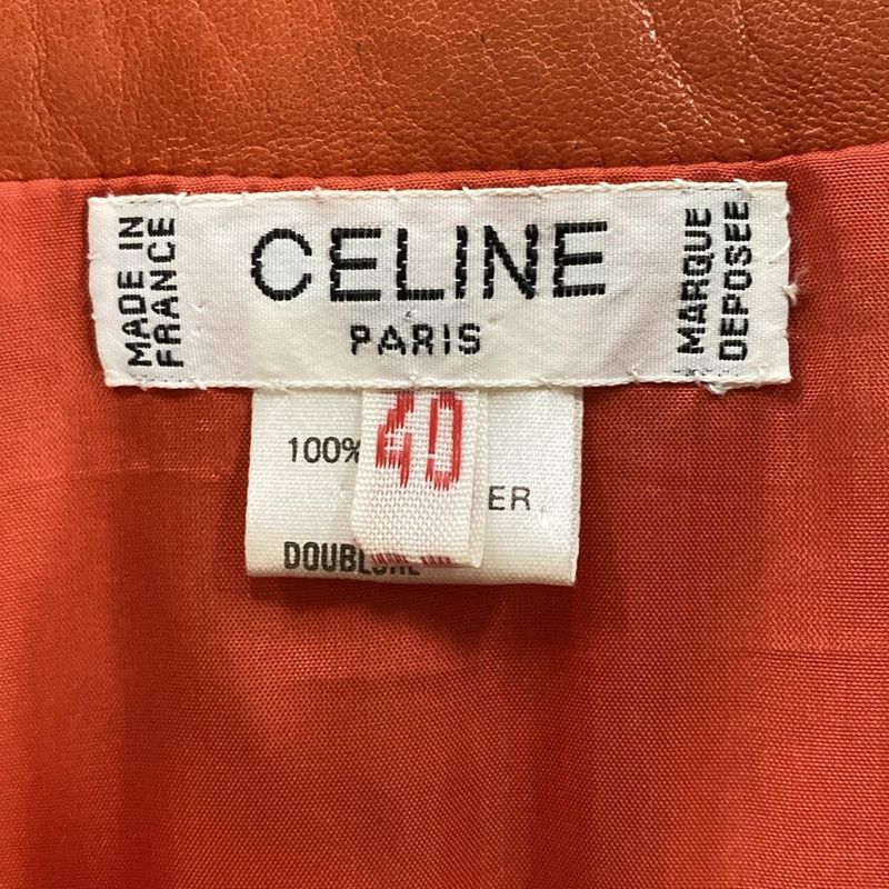 Celine Skirt Setup Women - Red Leather
