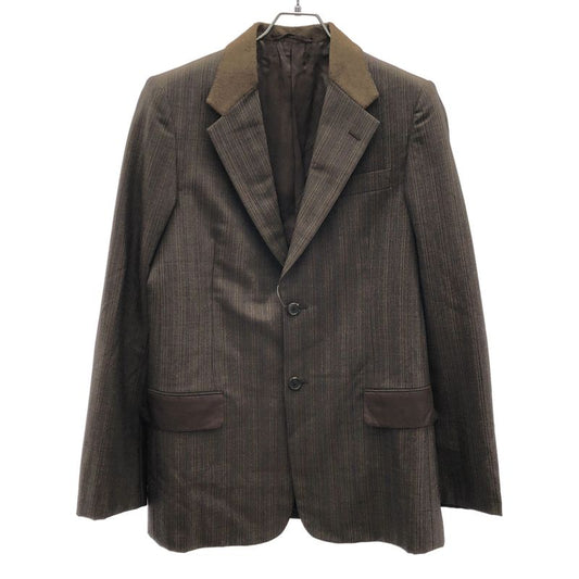 Prada Multi-Stripe 2b Tailored Jacket Brown 48