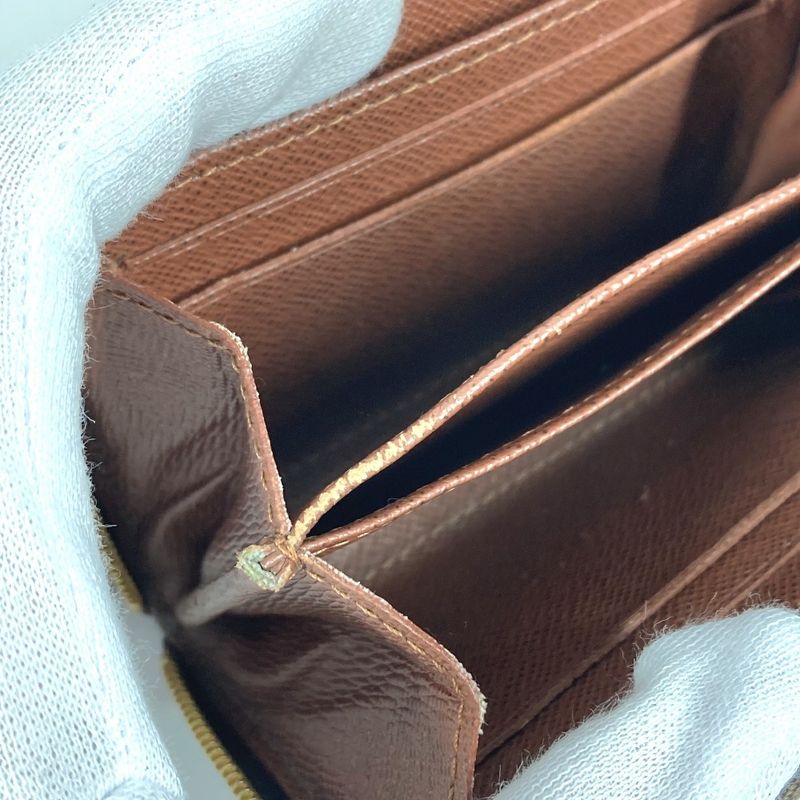 Louis Vuitton Coin Case Zippy Coin Purse M60067 Monogram Canvas Brown