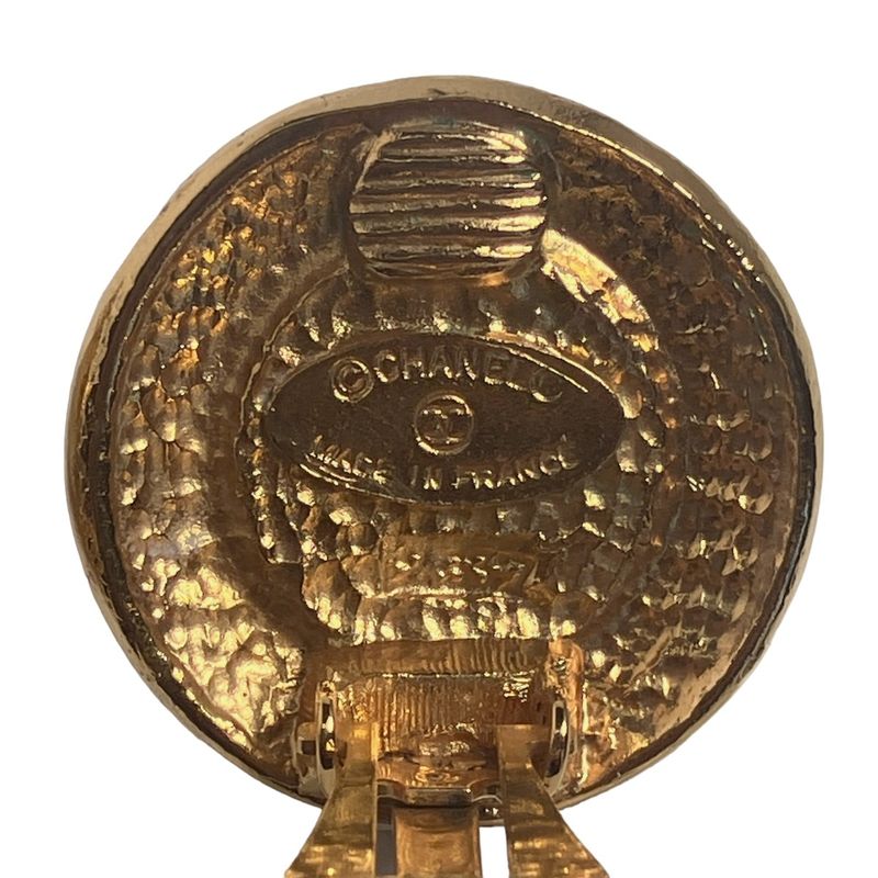 Chanel Large Vintage Earrings Chanel Gold