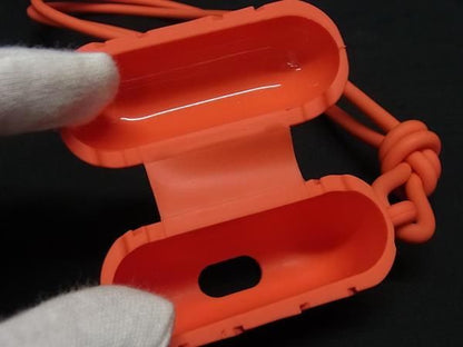 Bottega Veneta Intrecciato Rubber Air Pods Case Air Pods Case Orange Bi9501