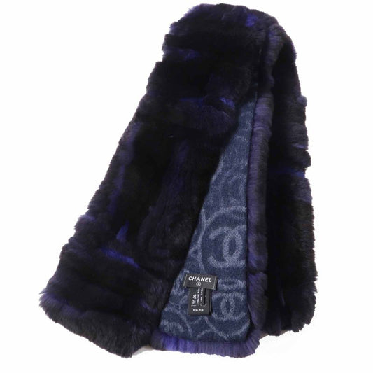 CHANEL 17B Orillag 100% Cashmere-lined Scarf With All-over Coco Mark On The