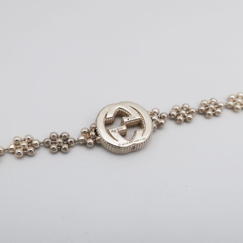 Gucci Bracelet Sv925 Silver - GG Logo Accessory - Chain Accessory