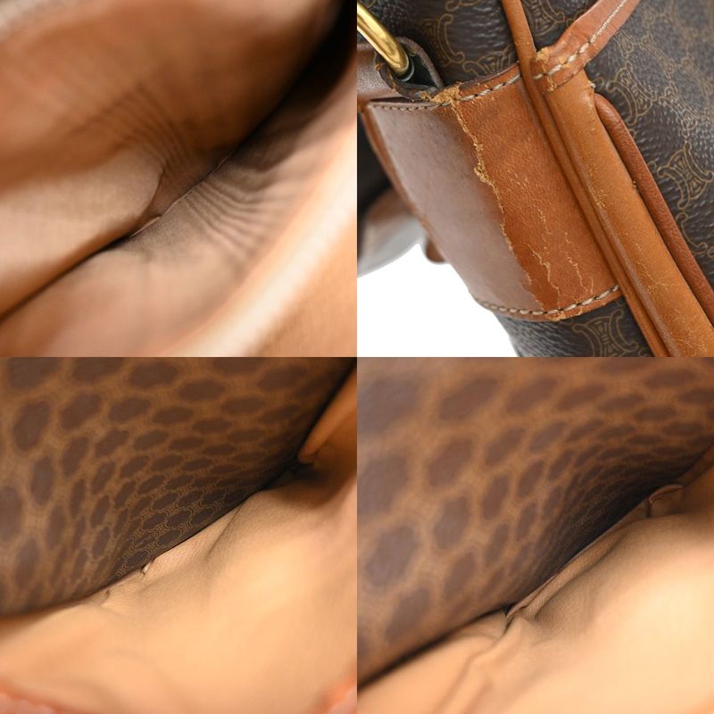 Celine Shoulder Bag Macadam Circle Charm Pvcleather 67kb003