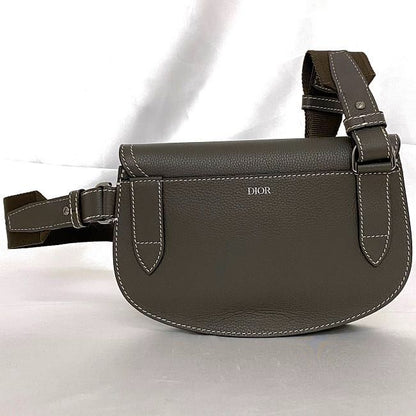 Christian Dior Shoulder Bag Brown Saddle 1