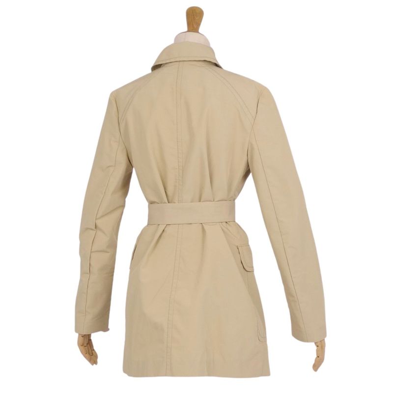 Prada Coat Belted Stainless Steel Collar Coat Balmacánco