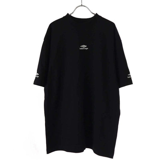 Balenciaga Logo Embroidery T-Shirt 802038 Tmva5 Black XS