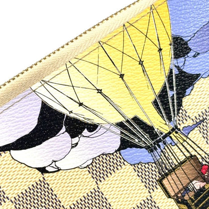 Louis Vuitton Damier Azure Illustre Zippy Wallet Round Zipper With Balloon