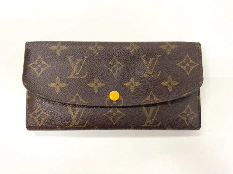 Louis Vuitton Monogram Portefeuille Emilie Zipper Long Wallet M60698 Brown ×