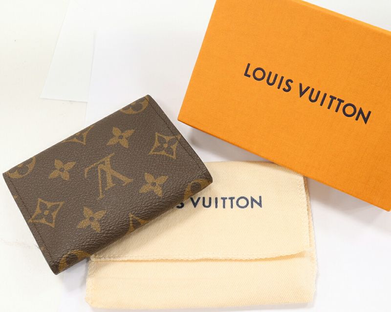 Louis Vuitton Business Card Holder With Depth Bifold Card Case Monogram