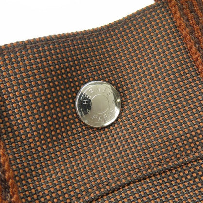 Hermes Handbag Tote PM Her Line Canvas Brown Old Hardware Casual Usual Women