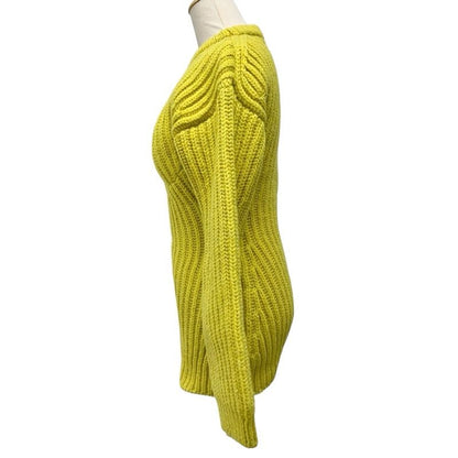 Prada Top Wool Yellow Knit Triangle With Cup
