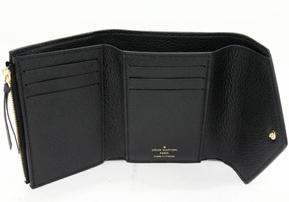 Louis Vuitton Trifold Wallet With Coin Purse Bicolor Monogram Empreinte Black X