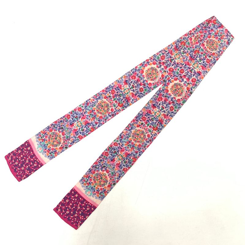 Louis Vuitton Bandeau Catania Scarf Floral Pink And Multicolor