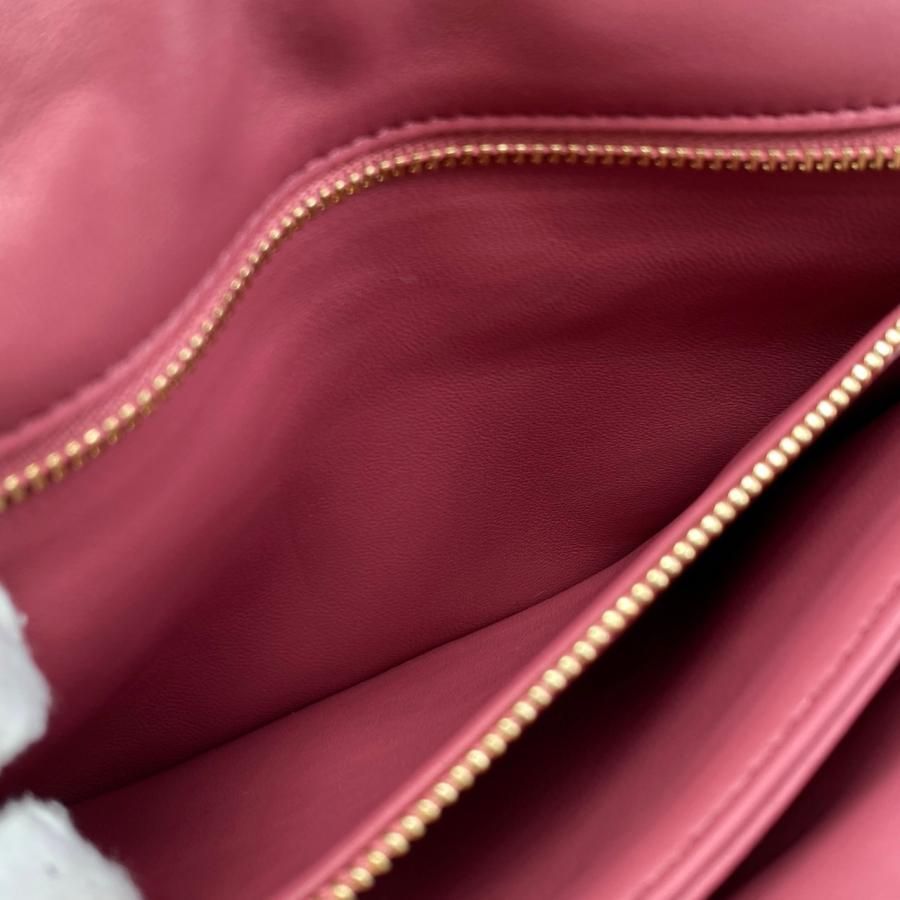 Loewe Shoulder Bag Puffergoya Bag Ap40p41x01 Lambskin Anagram Plum Rose Pink