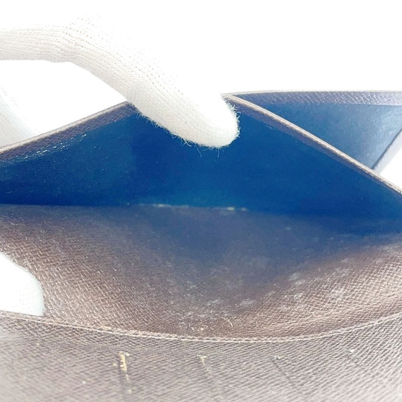 Louis Vuitton Damier PVC Set of 2 Wallets Brown 377717 Long Wallet