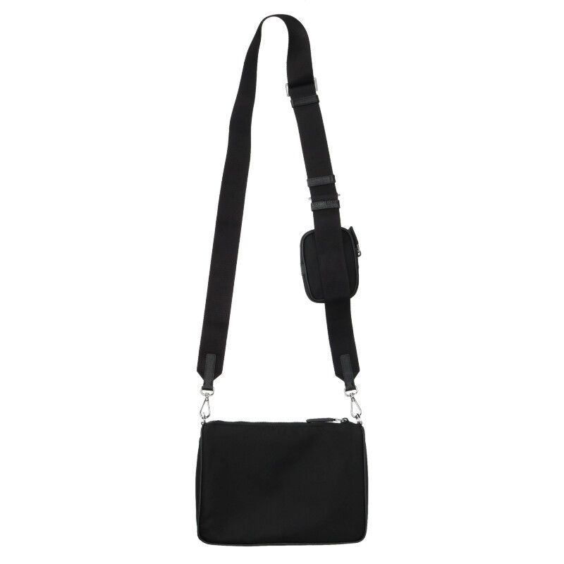 Prada 2vh113 Nylon Shoulder Bag With Triangle Plate Mini Pouch Men's