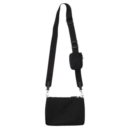 Prada 2vh113 Nylon Shoulder Bag With Triangle Plate Mini Pouch Men's