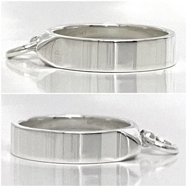 Hermes Ring Collierd Chien PM F22862 Silver Excellent Condition