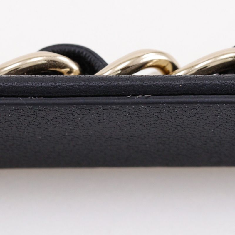 Chanel Catsuit Coco Mark Chain Lambskin Black/silver Women's Other Accessories