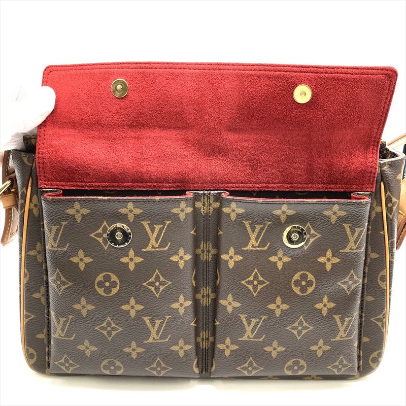 Louis Vuitton Viva Cité GM Shoulder Bag Monogram Canvas M51163 Brown Gold