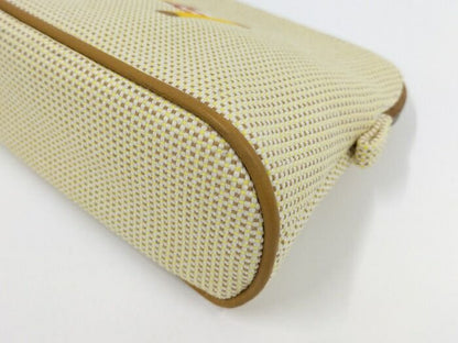 Hermes Bolide Pouch 20 Mini Pochette Crazy H Limited Edition Canvas Natural