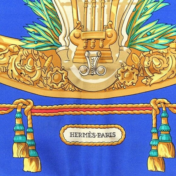 Hermes Silk Scarf 90 Hommage A Charles Garnier Architecte De L'Opera Paris