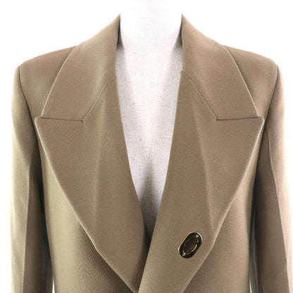 Bottega Veneta 2020 640690 Gold Hardware Maxi Length Long Coat Brownish 40 Made