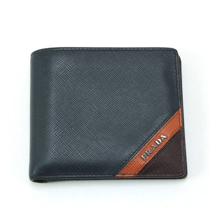 Prada Bifold Billfold 2mo513 Navy