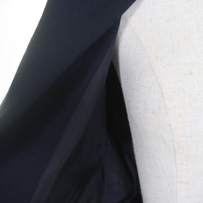 Christian DIOR Vintage 100% Wool Jacquard Jacket/tight Skirt Setup Dark Navy 13