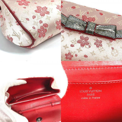 Louis Vuitton Shoulder Bag Griotte M92588 Satin Pink