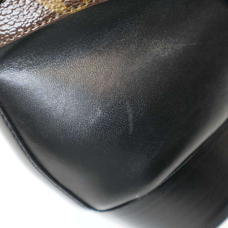 Louis Vuitton Monogram Belted Ankle Leather Boots Black 35 1 2