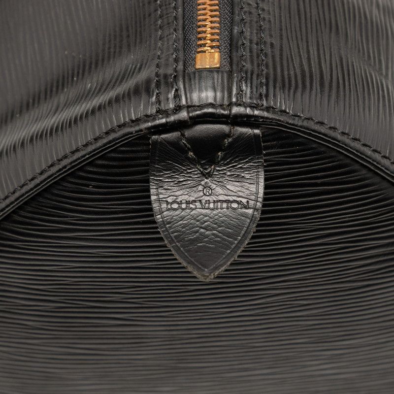 Louis Vuitton Epi Speedy 35 Handbag Boston Bag M42992 Noir Black Leather Women