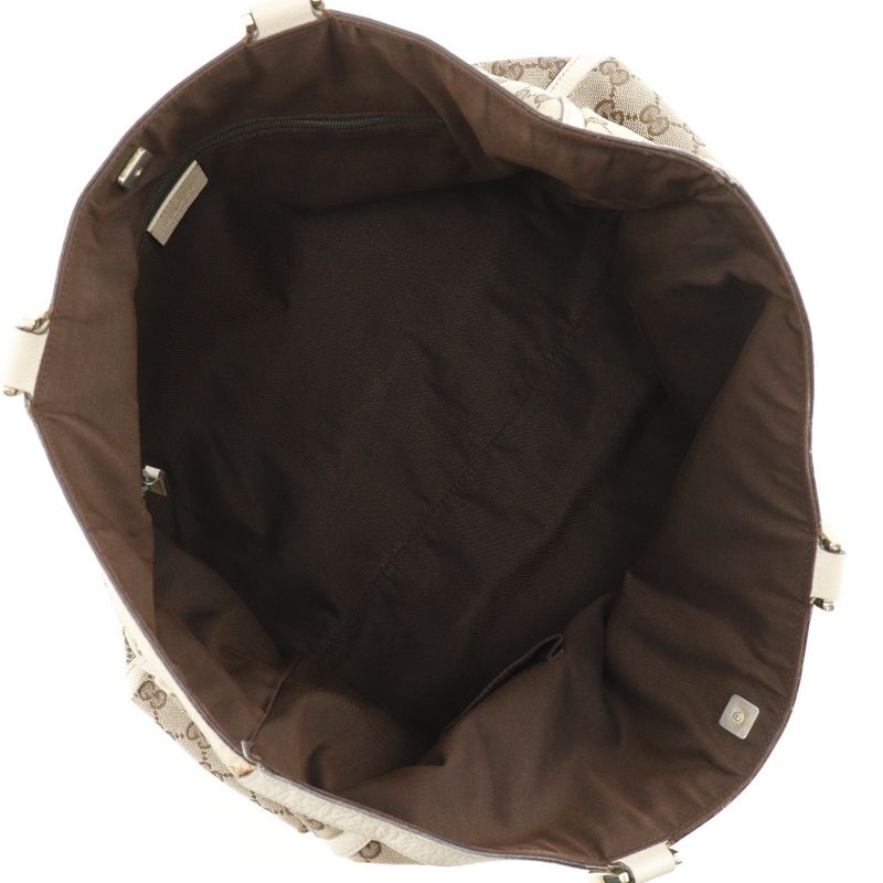 Gucci Abby 141472 GG Canvas Brown Women's Tote Bag