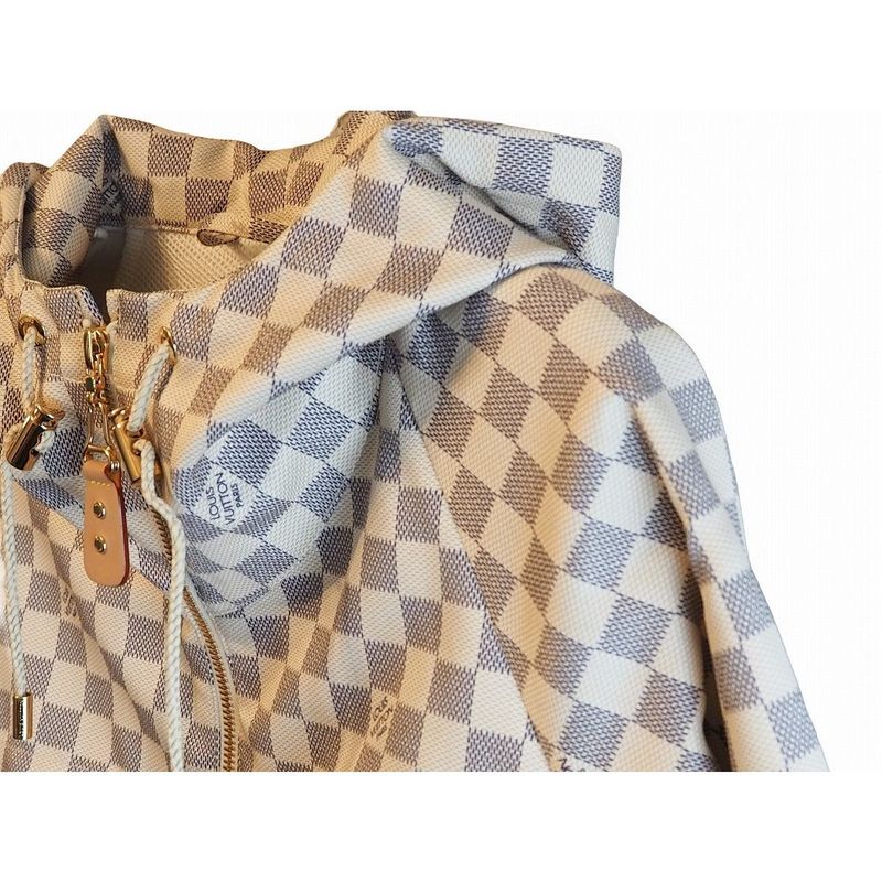 Louis Vuitton Damier Azure Radimir Hooded Parka 1a8rhw Zip Up Outerwear Coat