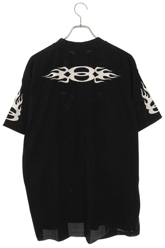 Balenciaga 794817 Tqv38 Logo Print Mesh T-shirt Men 1