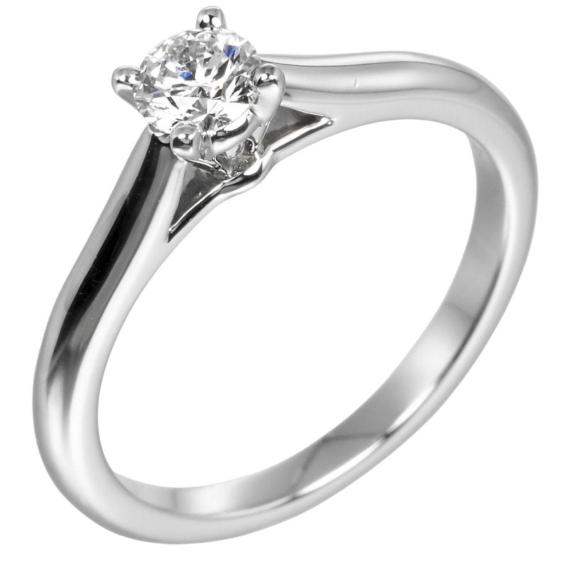 Cartier 1895 Solitaire 0.23ct Vs1/f/3ex Pt950platinum × Diamond #7 Ladies 3.33g