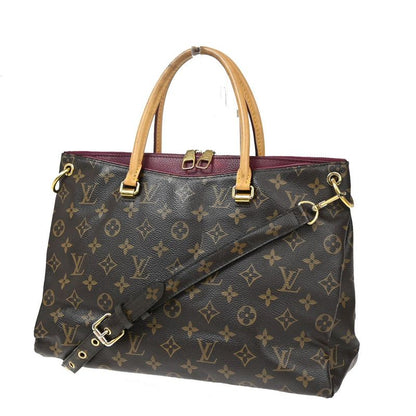 Louis Vuitton Pallas Shoulder Handbag 2WAY Monogram M40906 55ka652